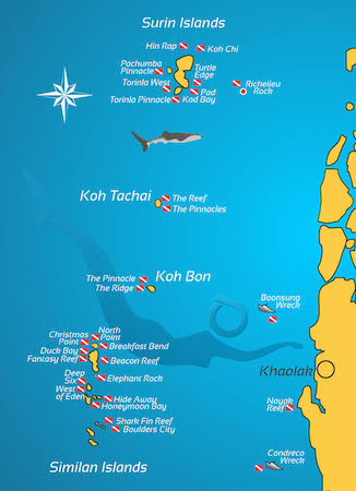 Journée Plongée Khao Lak Similan Richelieu Rock